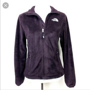 Purple Fuzzy North Face Zip Up